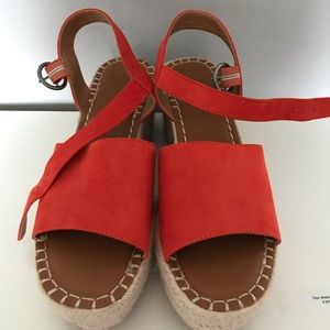Bright Orange Wedges